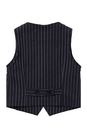 Gilet rigato in cotone stretch PAOLO PECORA | PP3028BLU